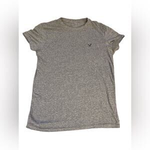 American Eagle Heritage Mens/Teen Tee Sz Small Classic Gray Short sleeve Cotton